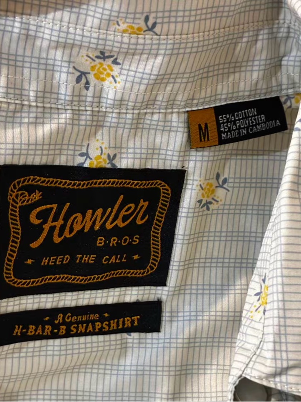 Howler Bros -RARE Crosscut Deluxe Short Sleeve OUTPOST RIDER Gaucho Style MEDIUM - Picture 5 of 5